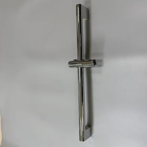 304 Stainless Steel Shower Rod, Shower Head Base, Lifting Rod, Simple Gunmetal Gray Bathroom Shower Head Bracket, Hotel Project Opening -- Stainless Steel Electroplated Round Rod
