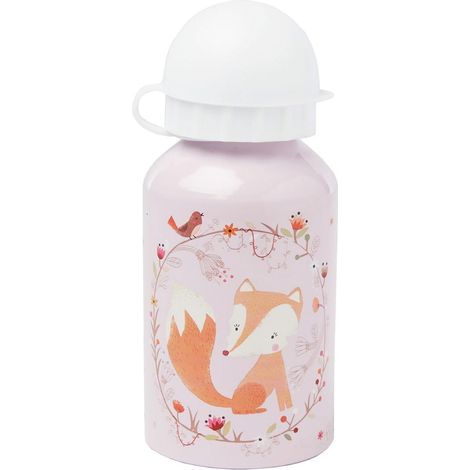 ANIMALES DEL BOSQUE ZORRO - Botella de agua metálica 300 ML