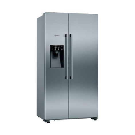 Neff KA3923IE0. Posizionamento dell'apparecchio: Libera installazione, Design del prodotto: Porta americana, Colore del prodotto: Nero, Grigio. Capacità netta totale: 562 L, Classe climatica: SN-T,... (1/5)