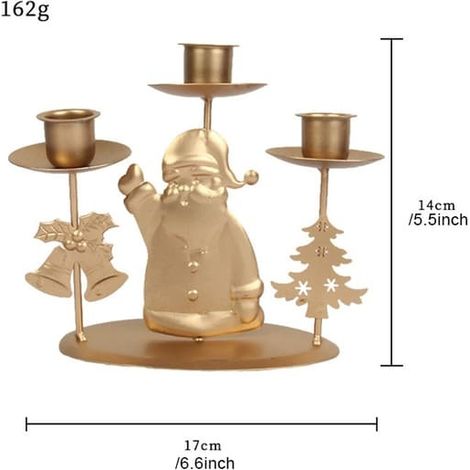 Bougeoir de Noël rétro personnalisé, décoration de bureau, articles de fête de Noël créatifs pour la maison, l'hôtel, le bar, le Père Noël (1/5)