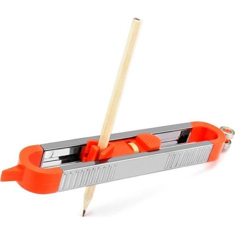 Jauge de profil verrouillable pour carrelage et plaques de plâtre – Outil de mesure précis avec système de blocage rapide, 30 cm (1/4)