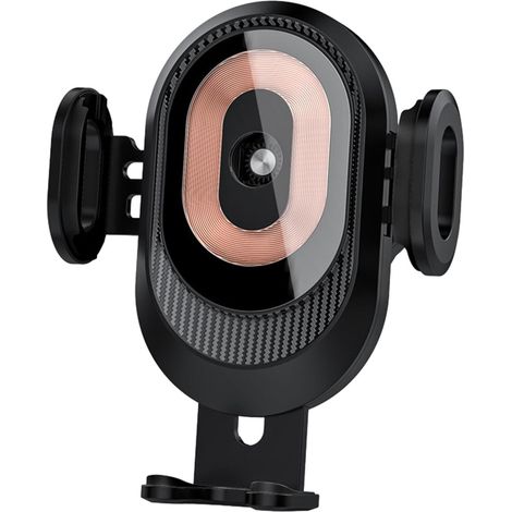 Chargeur de voiture sans fil à pince automatique, support de téléphone pour grille d'aération de voiture 15 W – Support de capteur intelligent rotatif à 360 degrés, charge rapide (1/5)