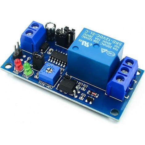 Module relais temporisé réglable 12 V CC, minuterie de compte à (1/5)