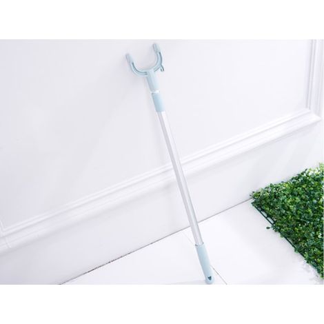 Tringle télescopique en acier inoxydable tendance, barre de penderie, crochet mural, support de rangement pour placard, étagère, plafond, suspension de vêtements, tige réglable, finition brossée, 1 pi (1/5)