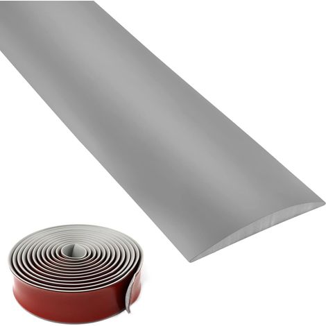 Barre de Seuil Adhesive PVC Profilé de Transition Sols 300x4cm Baguette de Finition Gris Seuil de Porte Adhesif pour Carrelage Profilé PVC Transition (1/5)