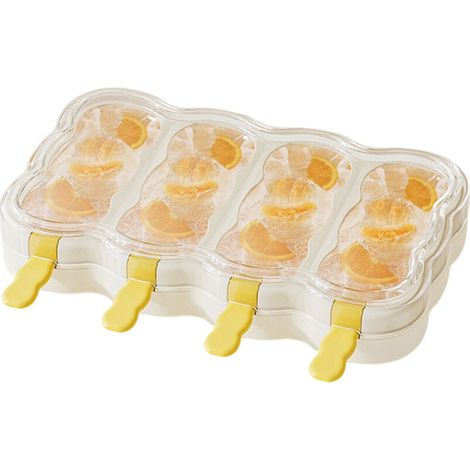 Stampi in plastica per ghiaccioli per ricette creative - Bianco
