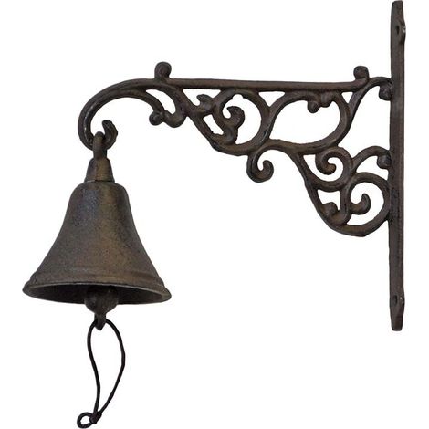 Cloche carillon fonte Arabesques 21x24x10cm (1/3)