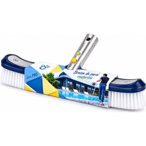 Brosse parois et fond renforcée piscine OCEDIS Série PRO 46cm cadre metal