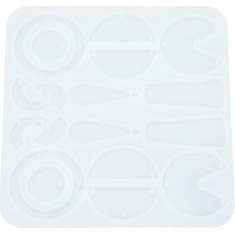 Silicone Earring Mold DIY Handicraft Flexible Resin Earring Mold Easy Demoulding Earring Molds for Home Decoration 401 (1/5)