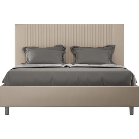 Letto Matrimoniale 160x190 cm Senza Rete Goya Tortora (1/5)