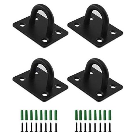 Ganci da soffitto in acciaio inossidabile, ganci a U per piastra ad occhiello, ganci ad anello per montaggio a parete per impieghi gravosi, ferramenta per appendere oggetti nautici, gancio ad anello c