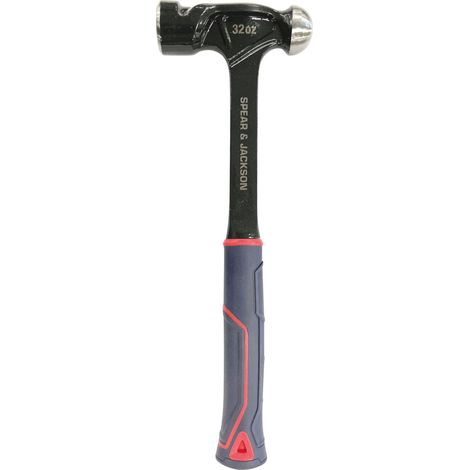 Marteau à Panne Ronde 32 oz (900 g), Acier Plein Forgé Usage Intensif, Formage Métal et Rivetage, Faces Polies, Poignée Antidérapante (1/5)