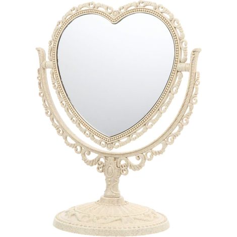 Miroir cosmétique vintage rotatif pour maquillage, commode, miroir avec vision claire pour salle de bain, chambre à coucher et routine de maquillage (1/5)