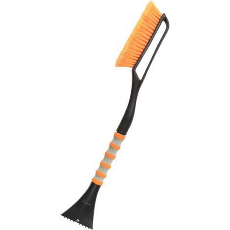 Pelle de neige orange pour voiture, raclette robuste pour enlever neige et givre, manche confortable antidérapant (1/5)