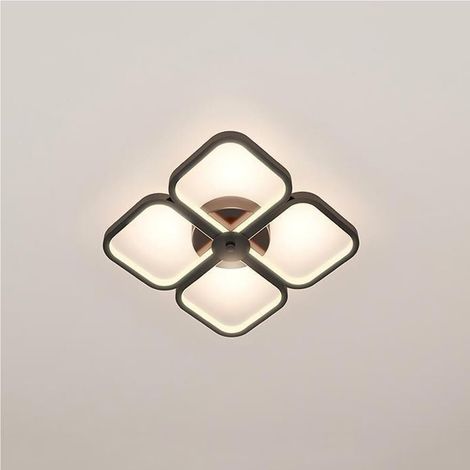 Plafonnier LED minimaliste pour chambres, escaliers, balcons et entrées - Puits de lumière blanc avec variateur tricolore (1/4)