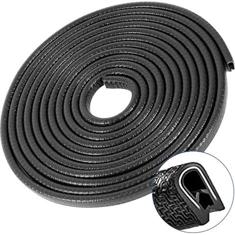 Protections Bord Portière de Voiture en Forme de U Protecteur pour La Porte de Voiture en Caoutchouc Anti-Collision Protéger Noir (1/5)