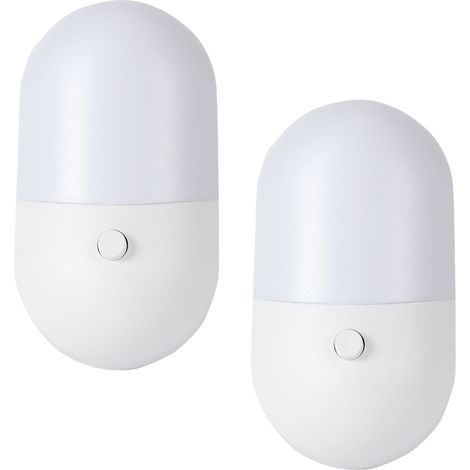 Veilleuse Murale Automatique - Capteur Crépusculaire - 30 lm / 60 lm - Pour Chambre Couloir Salle de Bain - 1 Pièce (1/5)