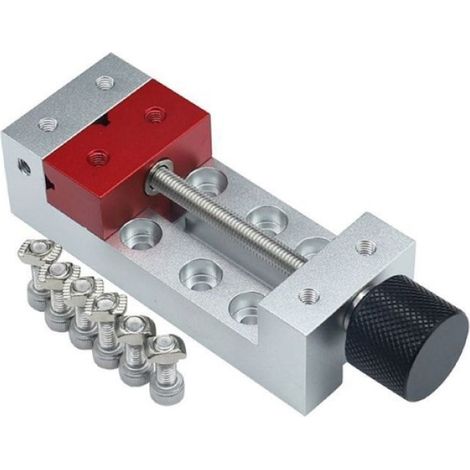 Étau De Machine À Graver - 100 mm - Mâchoires En Aluminium - Pour Usinage Et Gravure - 1 Pièce (1/5)