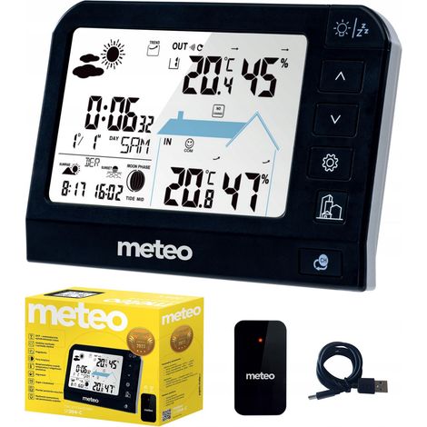 Station météo METEO SP204 avec hygromètre et capteur extérieur DCF (1/5)