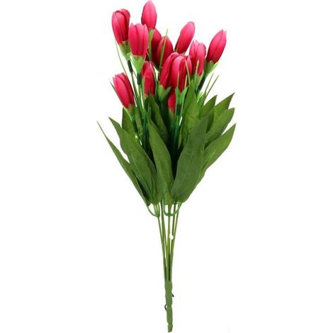 Strauß künstlicher rosa Krokusse – 20 Stück, Höhe 35 cm (1/3)