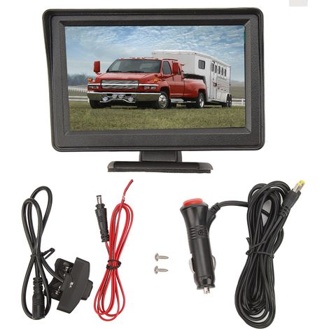 Ortviai Caméra de recul sans fil 4,3 pouces étanche IP68 pour camion, remorque, camping-car et fourgon (1/5)