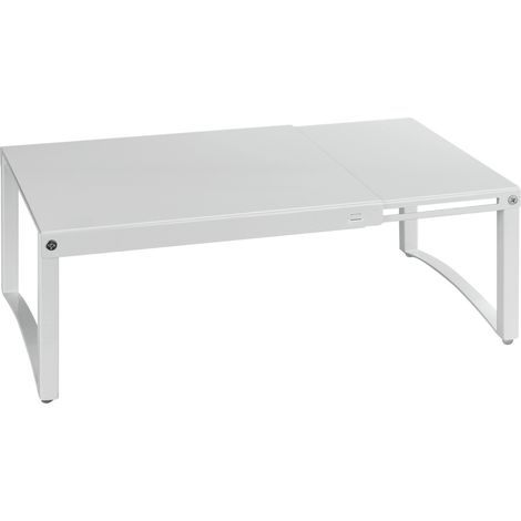 Wenko – Étagère télescopique en métal 30-54 cm – Charge max 5 kg – Pieds antidérapants en silicone – Optimise l'espace dans les armoires