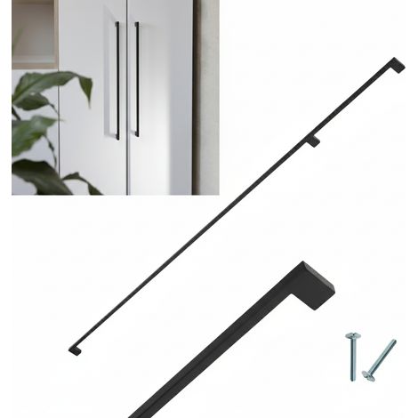 Tirador negro para muebles Bliss, para armario de 1178/1200 mm (1,2 m). (1/5)