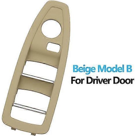 Cache de commande de lève-vitre intérieur pour BMW Série 1 et 3 (F20, F30, F31, F34, F35, 318i, 320i, 330i, 335i) Panneaux et pièces de porte intérieure Porte conducteur beige (1/5)