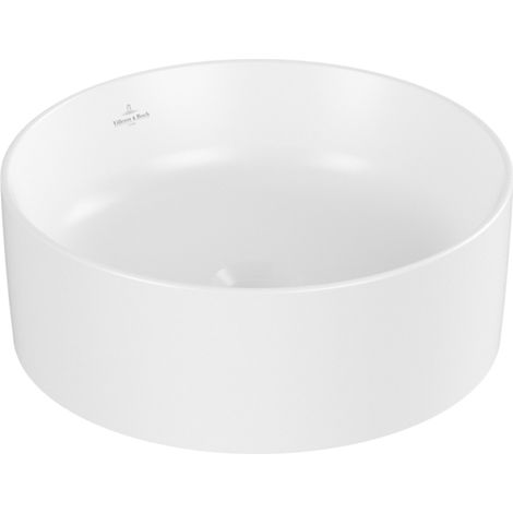 Lavabo sobre encimera Collaro de Villeroy &amp Boch, redondo,