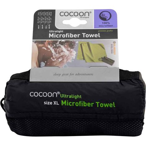 Cocoon TSU06-XL toalla de viaje 150 x 80 cm Microfibra, Poliéster Gris 1 pieza(s)