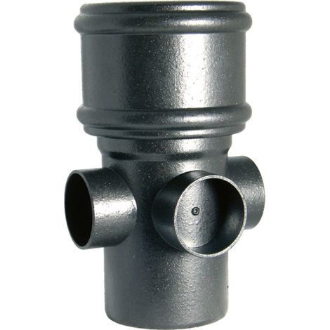 FloPlast Cast Iron Effect Soil Boss Pipe - Pack of 2 (1/2)