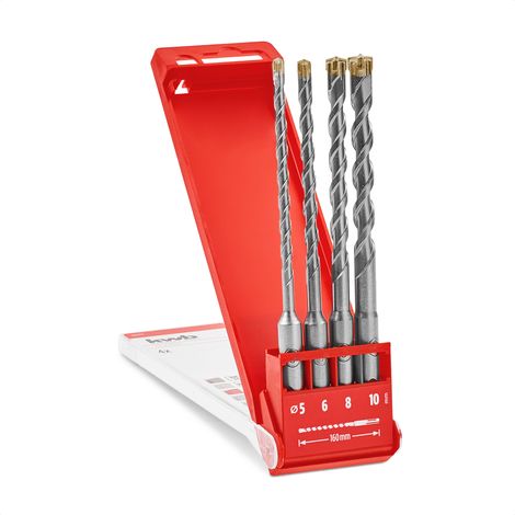 KWB SDS-Plus Hammerbohrer-Set, 268494, 160 mm, 4-teilig