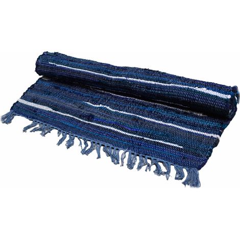 Grand Tapis Rag - 150x90cm - qualité premium - Gris Charbon- Vendu par 1 (1/4)