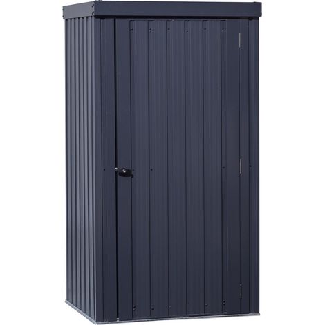 Geräteschrank mit Flachdach B 98 x T 81 x H 180 cm, anthr. (1/5)