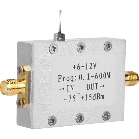 Module AD8307 de mesureur de puissance RF logarithmique avec détecteur de test, 0,1-600 MHz, -75 à +15 dBm, boîtier inclus. (1/5)