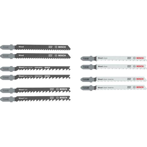 Bosch Jigsaw/reciprocating saw blades, sets Wood Jigsaw Blade Set, 10 pcs 2607012069