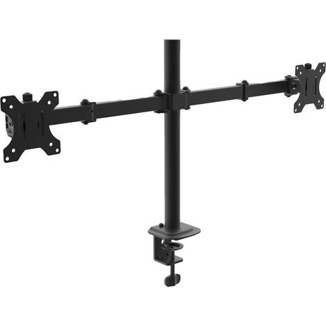 Soporte de escritorio para dos monitores AK-MB-02 Brazos VESA 75x75mm / 100x100mm 15-32" (1/3)