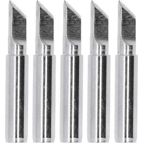 5 pièces pointes de fer à souder outil de Station BGA Kit de tête de soudage en cuivre matériel série 900M (bord de couteau K) (1/4)