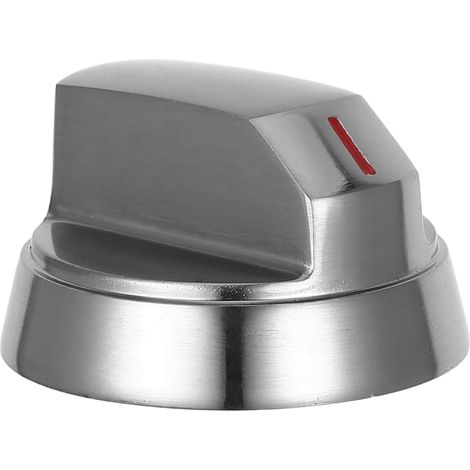 XEPHO Bouton de Cuisinière à Gaz en Métal 8mm, Argenté, 1 Pièce (1/5)