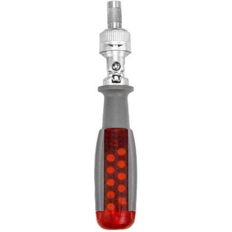 Bi-directional Ratchet Screwdriver Set with 10 Bits, 180° Alloy Angled Screwdriver, 1/4" Screwdriver (1/4)