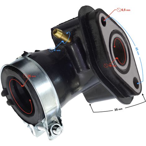 Colector de admisión para scooter de 4 tiempos (1/3)