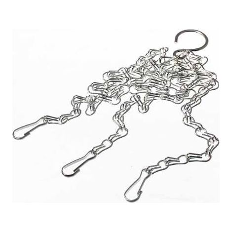 1 chaîne de panier suspendue plaquée zinc de 35,6 cm pour une suspension sécurisée (1/2)