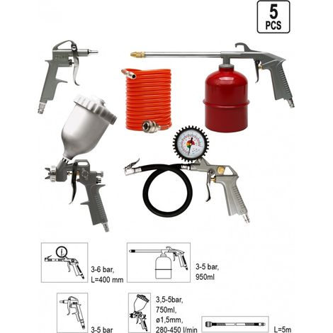 Vorel Sprühpistolen-Set in farbigem Koffer (1/4)