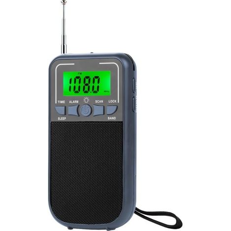 Ra de poche portable, mini ra avec affichage numérique, adaptée à un usage familial et aux personnes âgées, gris (1/5)