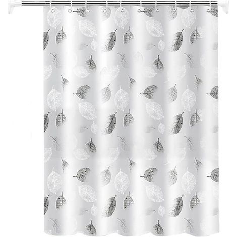 1 Rideau de douche,Polyéthylène,Anti moisissure,Imperméable,100x200cm,Salle de bain (1/5)