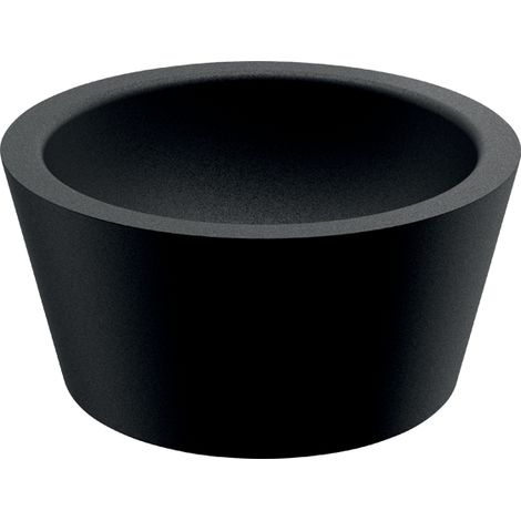 Aufsatzwaschbecken - Rund - 37,5 cm - Schwarzer Edelstahl - ALGUI (1/3)