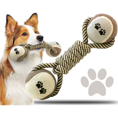 Fournitures de jouets pour animaux de compagnie, jouets pour chiens, jouet en corde pour chien molaire, boule à nœud (1/4)