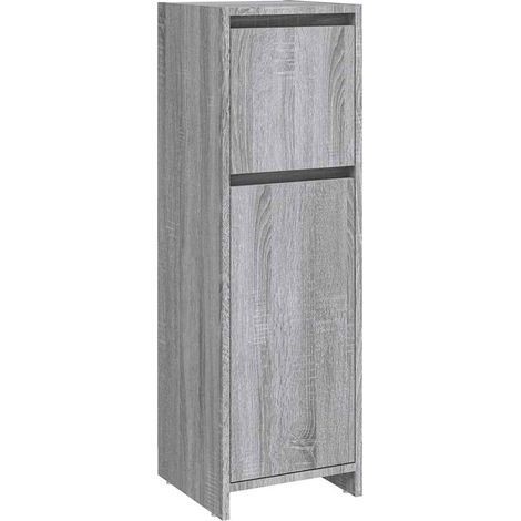 Maison Exclusive - Armadietto Bagno Grigio Sonoma 30x30x95 cm in Legno Multistrato (1/5)