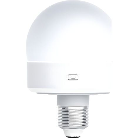 Ampoules rechargeables sans fil à culot E26/E27 avec télécommande à intensité variable et minuterie, lampe de secours à piles magnétiques pour appliques murales non câblées (1/5)