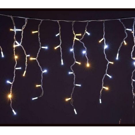 Tenda Luminosa 5 Metri Esterno 150 LED Prolungabile Natalizia Luce Fredda Calda (1/5)